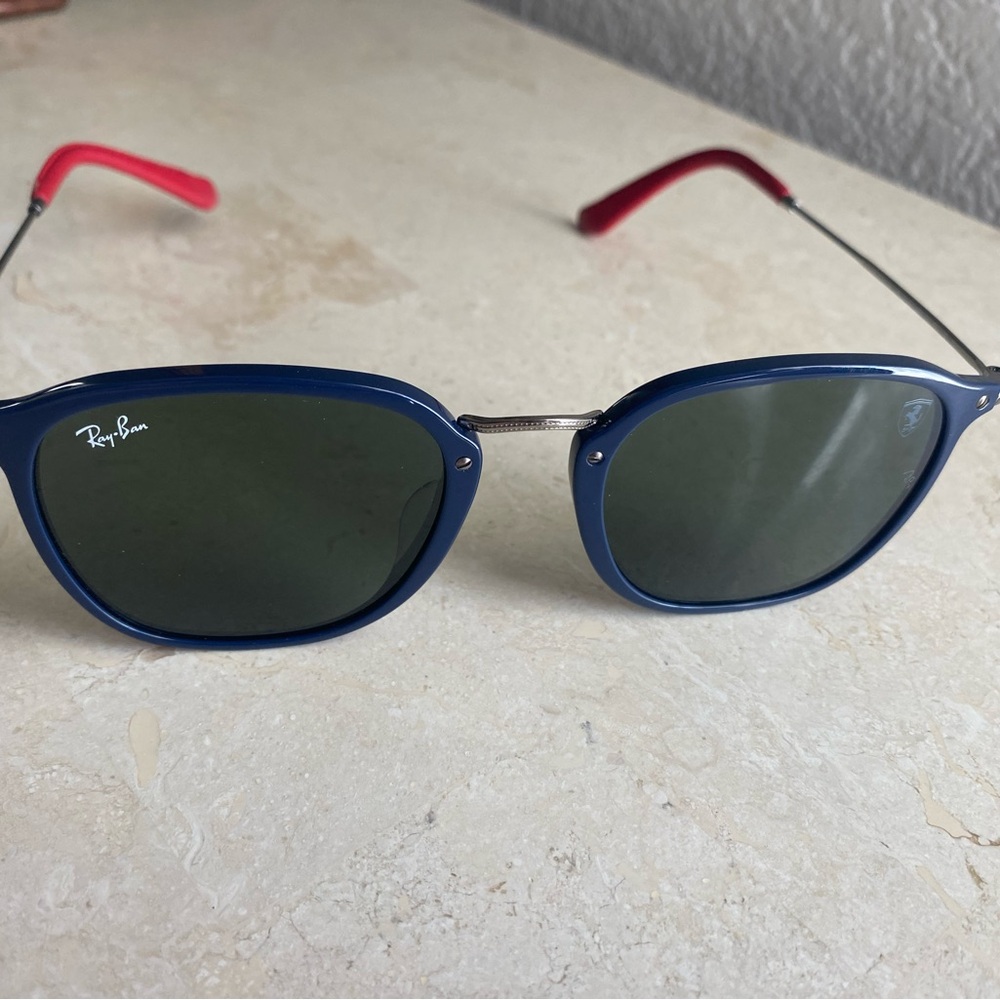 Ray-Ban Scuderia Ferrari Red and Blue Sunglasses RB2448-MF